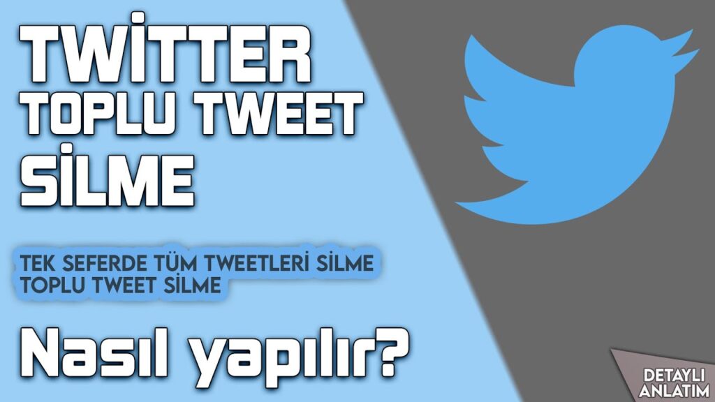 Toplu Tweet Silme