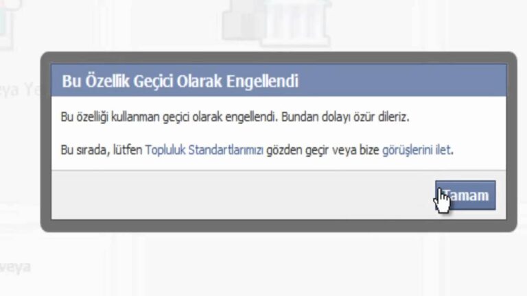Facebook Geçici Engelleme Ne Zaman Kalkar?