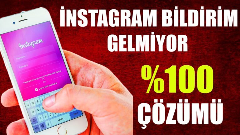 Instagram Bildirim Gelmiyor Sorunu