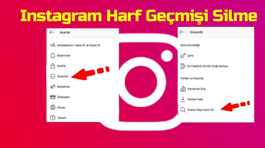 Instagram Harf Arama Geçmişini Silme