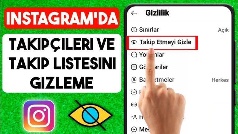 Instagram Takipçileri Gizleme
